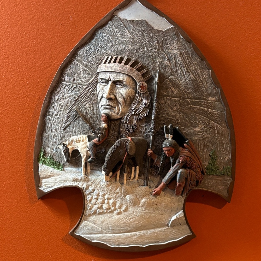 Native American Themed 3D Wall Art Plaque